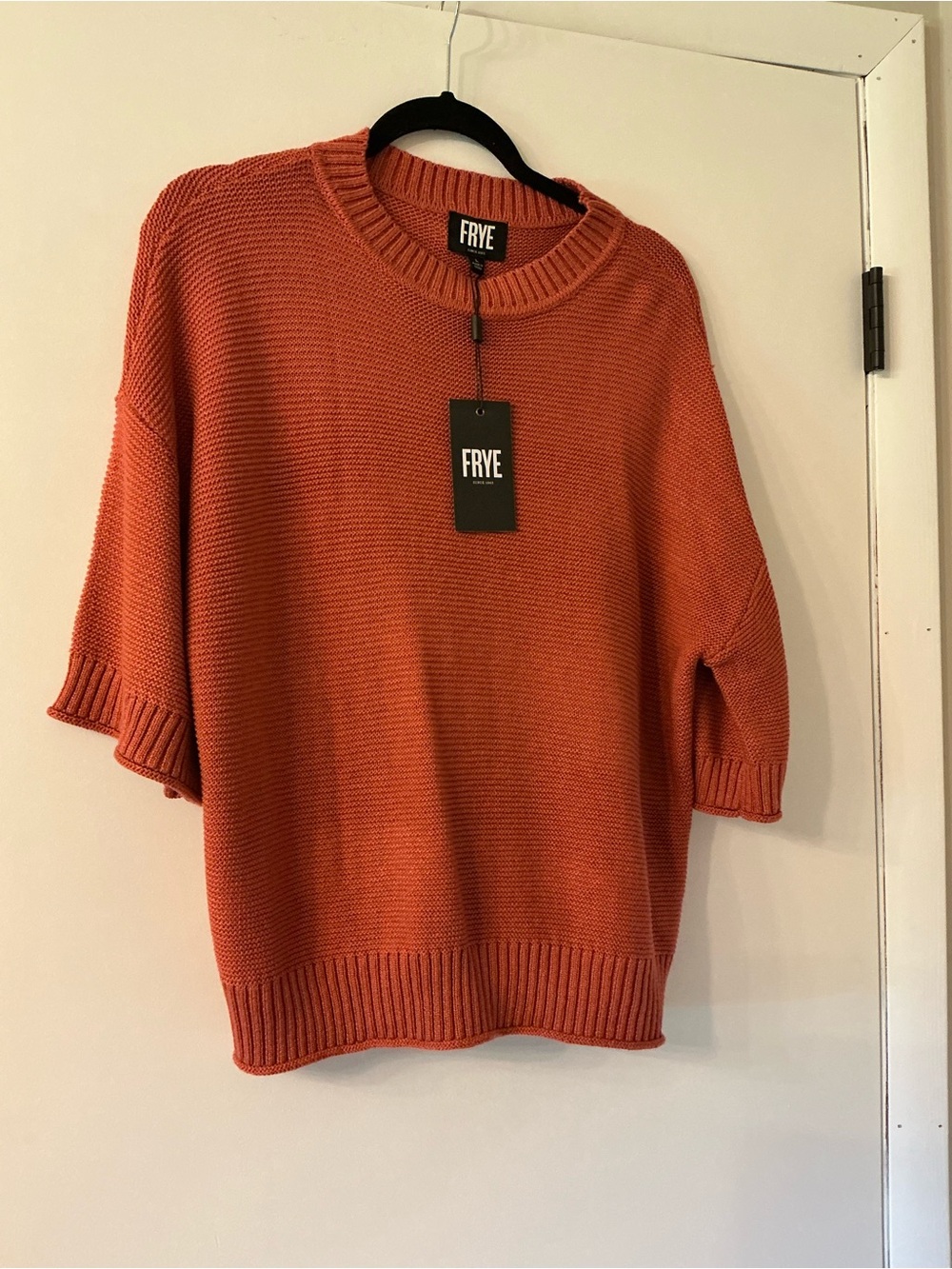 Frye Women's Crewneck Sweater in Burnt Orange